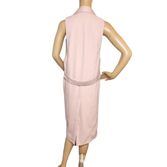 Leith sleeveless cardigan duster vest. Blush pink.  Size xs - Picture 10 of 14